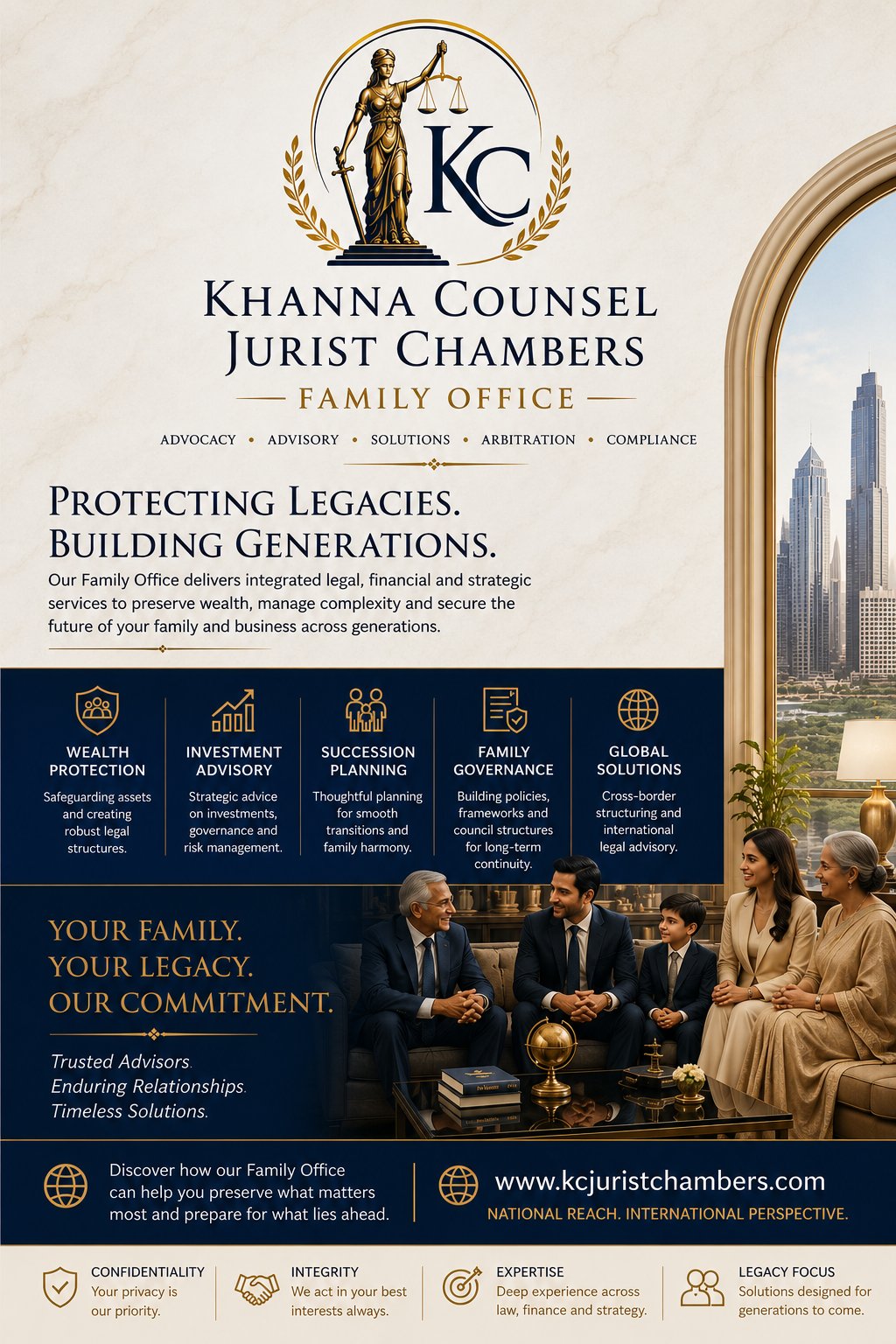 Khanna Counsel Jurist Chambers Family Office — Protecting Legacies. Building Generations.